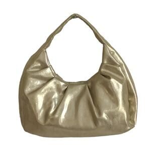 INC International Concepts Bag Purse KJ Gold Hobo Crescent Medium Handbag Bag